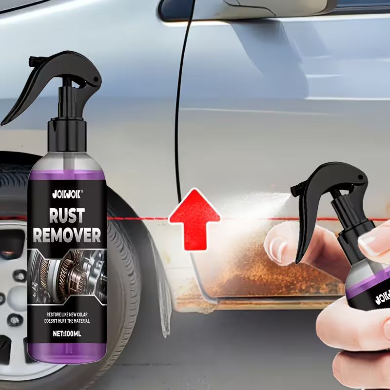 Metal polishing spray