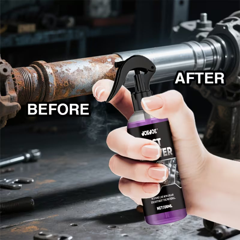 Metal polishing spray