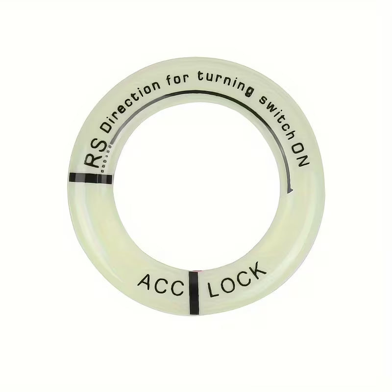 Car Ignition Switch Luminous Sticker Rings