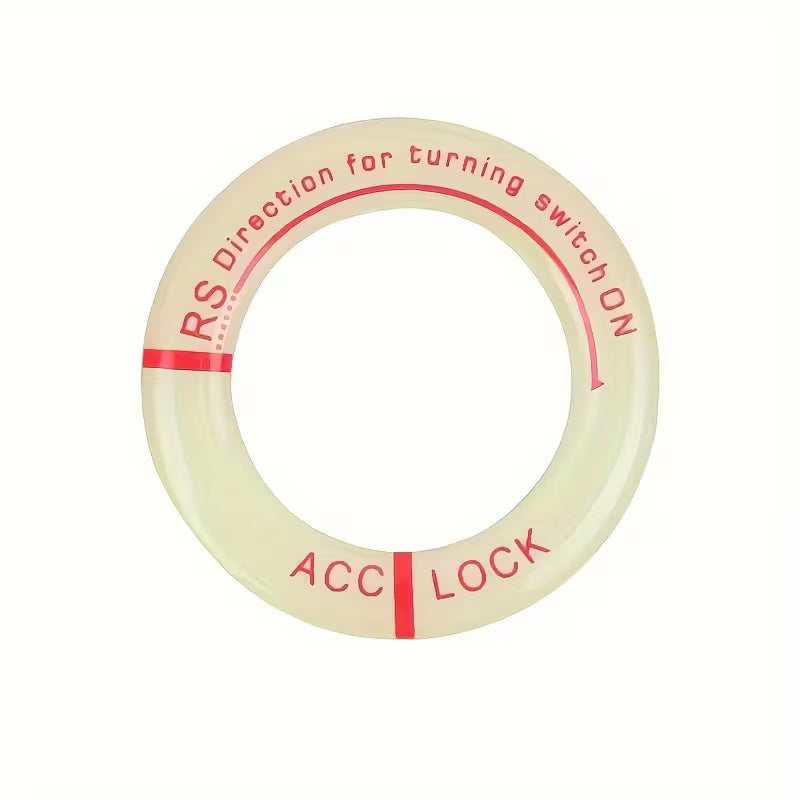 Car Ignition Switch Luminous Sticker Rings