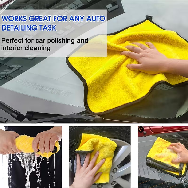 Coral Car Cleaning Cloth