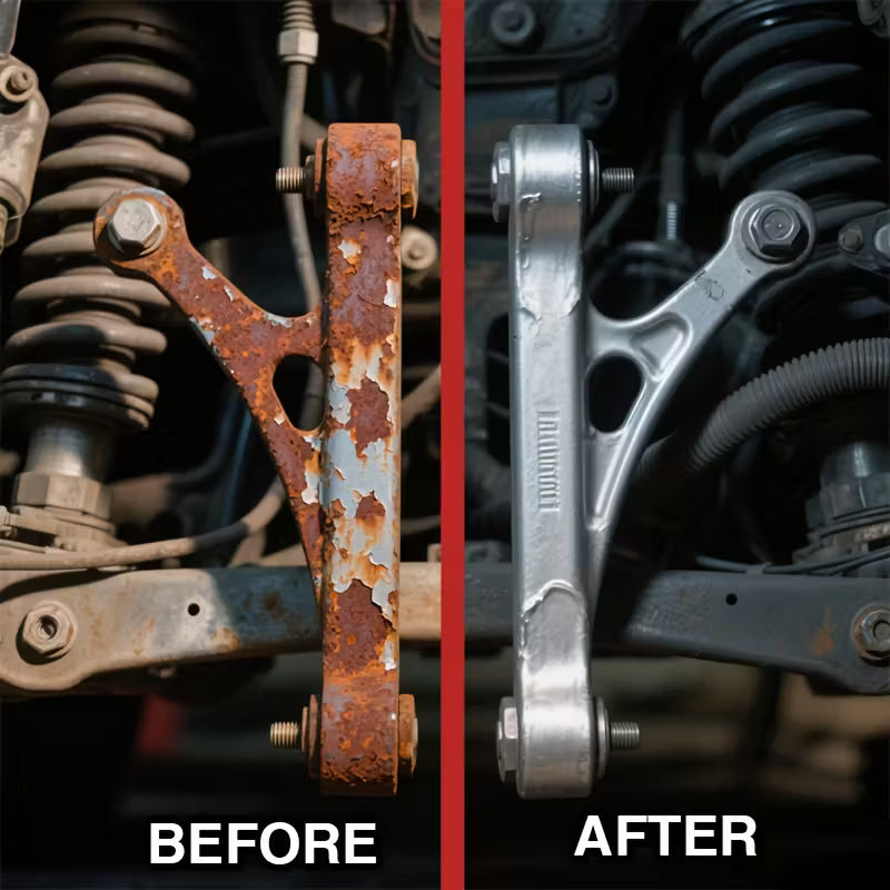 Metal polishing spray