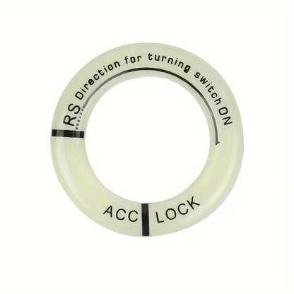 Car Ignition Switch Luminous Sticker Rings